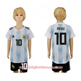 Maillot/Tenue Argentine Messi 10 Enfant Domicile Coupe du monde 2018